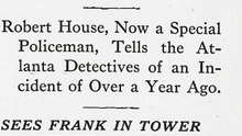 Officer Swears He Found Frank With Young Girl