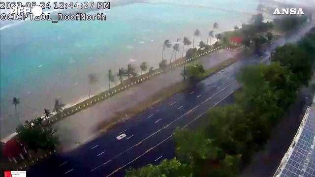 In arrivo il tifone Mawar, forti piogge e tempesta di vento a Guam