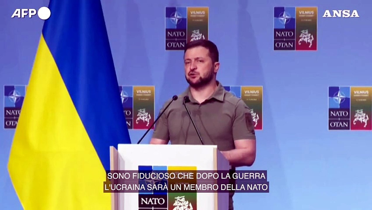 Zelensky: "Pronti a entrare nella Nato dopo la guerra"