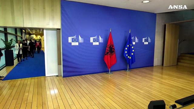 Ue, Von der Leyen riceve il primo ministro albanese