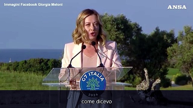 Meloni: Dai leader del G7 ampia condivisione sul Piano Mattei