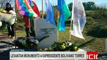 Levantan monumento en Argentina en homenaje al expresidente JJ Torres- 12 jun 2017