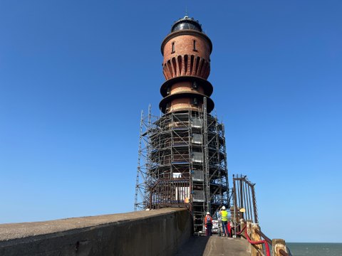 Le chantier de rénovation du phare de Saint-Pol a commencé