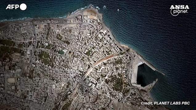 Inondazioni in Libia, Derna prima e dopo le alluvioni