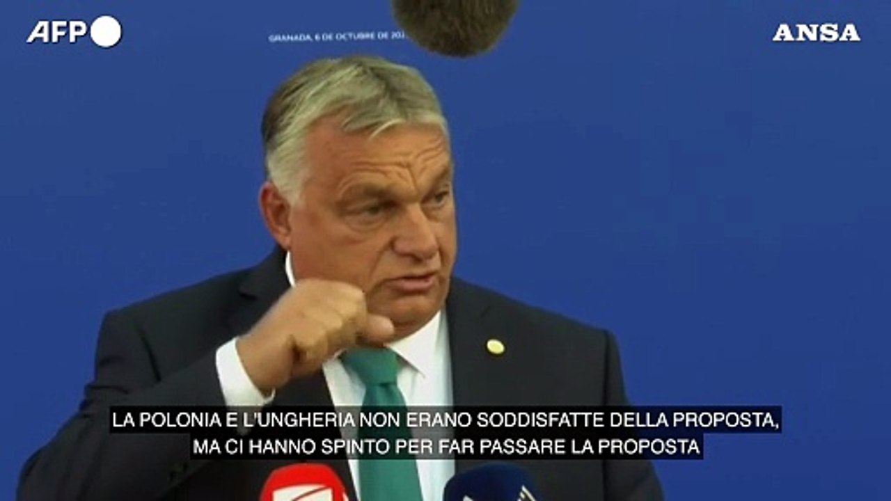 Migranti, Orban: "Cosi', impossibile un'intesa politica nell'Ue"