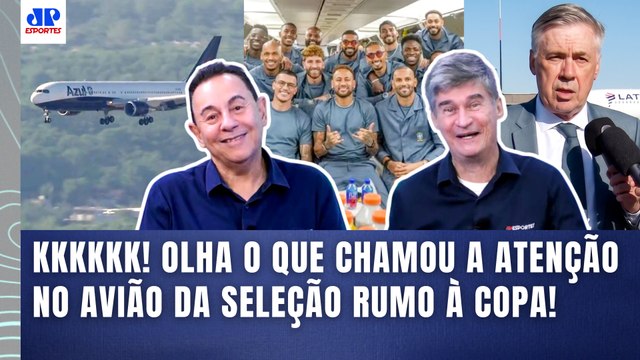 VOCÊS REPARARAM NISSO??? O AVIÃO da SELEÇÃO BRASILEIRA... OLHA o que CHAMOU A ATENÇÃO! | COPA