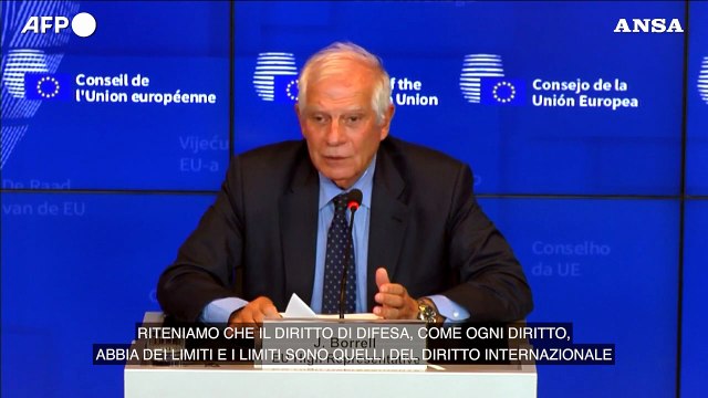 Israele, Borrell: Consenso per chiedere una pausa umanitaria a Gaza