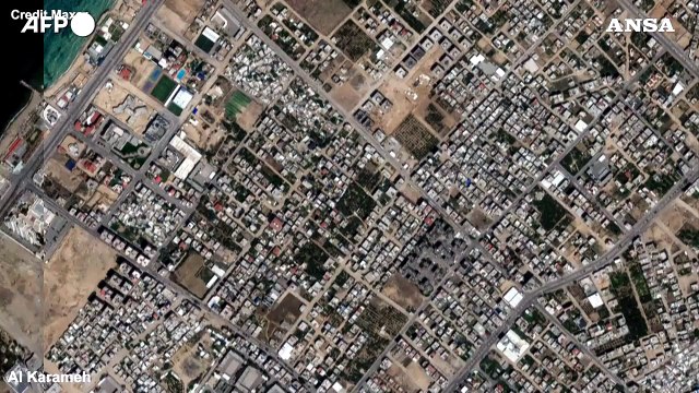 Gaza, le immagini satellitari della distruzione dopo i bombardamenti israeliani