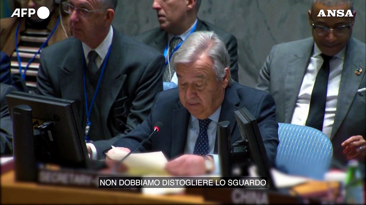Gaza, Guterres: "Serve un vero cessate-il-fuoco umanitario"
