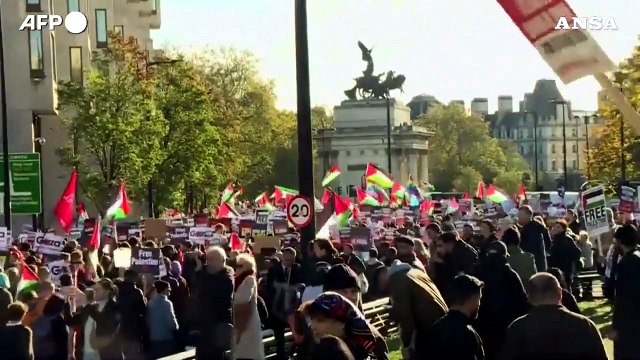Marcia filo-palestinese a Londra, migliaia in piazza