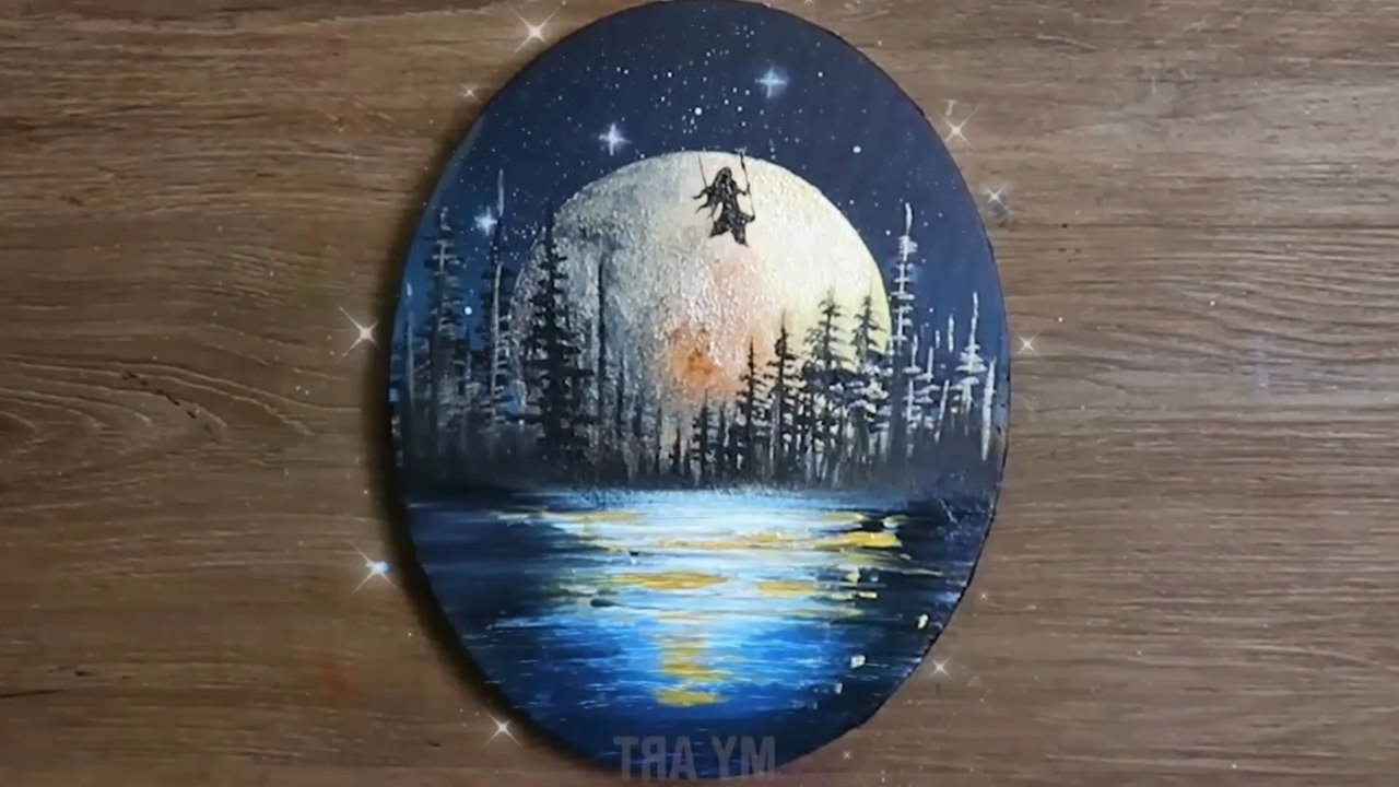 Satisfying Forest Landscape Painting Tutorial | Acrylic Art