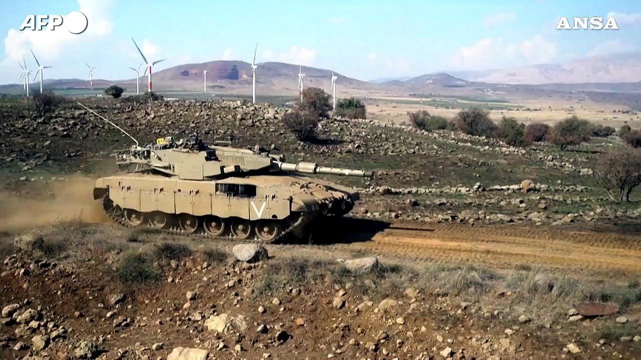 Israele, soldati si addestrano al confine settentrionale con il Libano