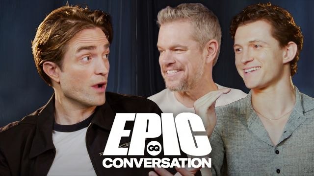 ‘The Odyssey’ Stars Robert Pattinson, Matt Damon & Tom Holland Have an Epic Conversation