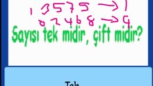 1.16- Tek mi, Çift mi - 3. Sınıf Matematik #shorts