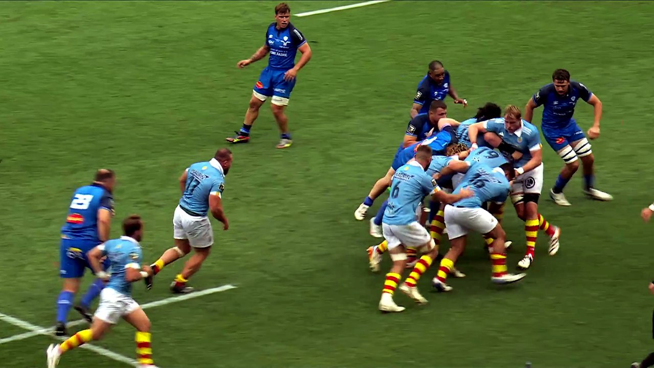 TOP 14 - Essai de Max HICKS (USAP) - USA Perpignan - Castres Olympique