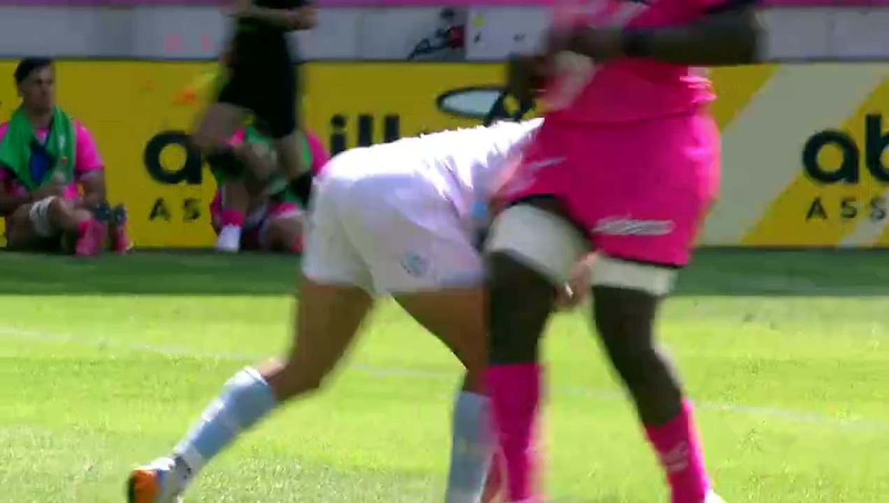 TOP 14 - Essai de Herschel JANTJIES (AB) - Stade Français Paris - Aviron Bayonnais