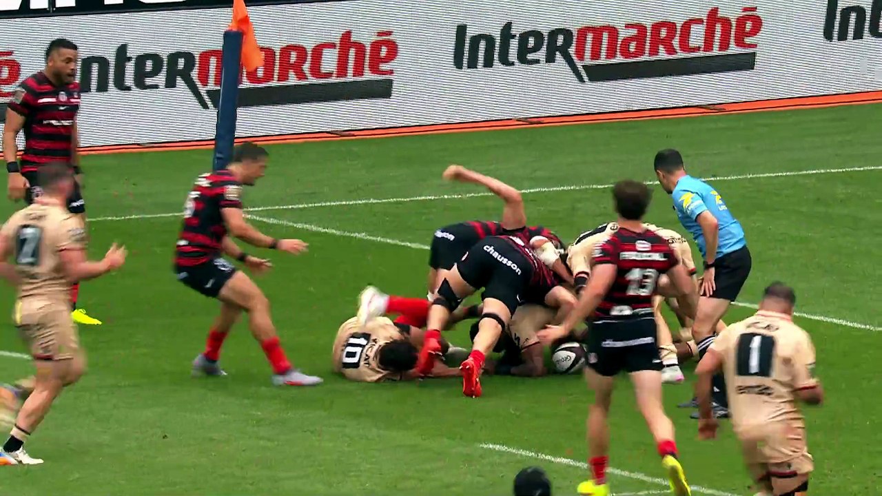 TOP 14 - Essai de Pierre-Louis BARASSI (ST) - S...