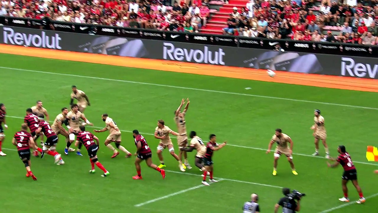 TOP 14 - Essai de Matthis LEBEL (ST) - Stade Toulousain - LOU Rugby