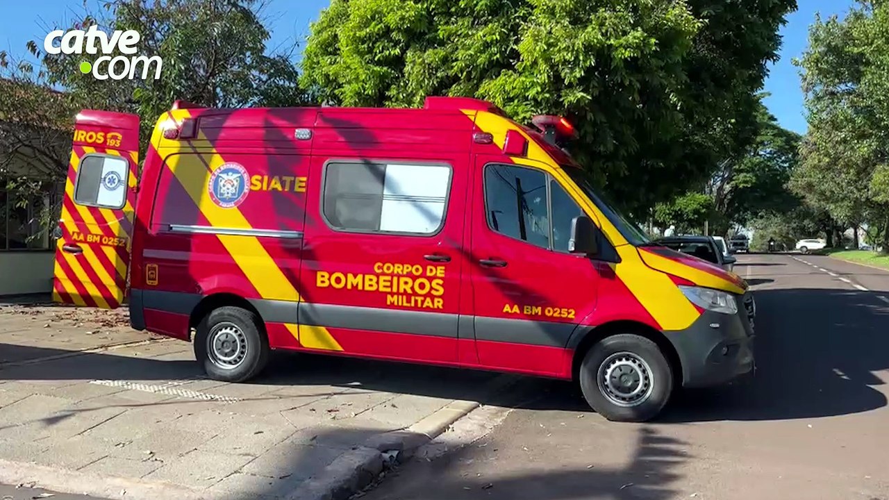 Homem cai da escada e fica ferido em Cascavel