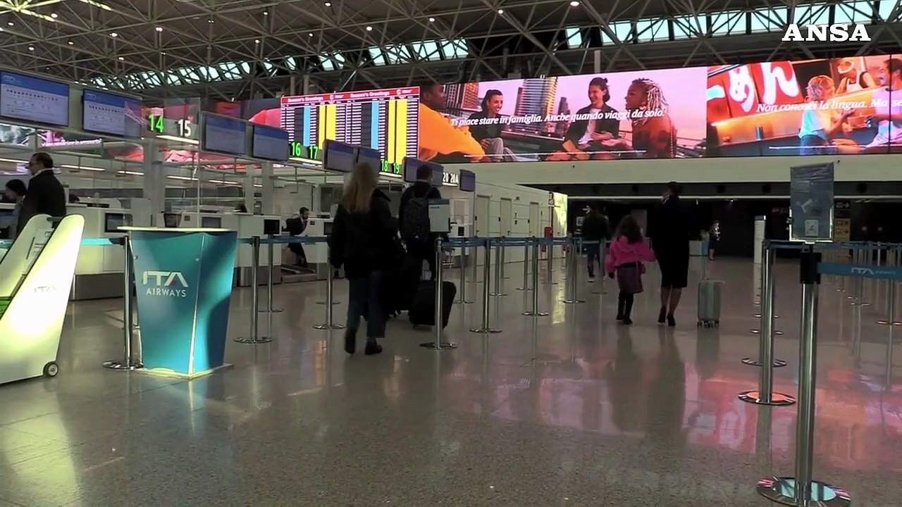 A Fiumicino lounge Ita Airways per bambini non accompagnati