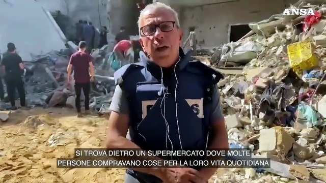 Israele-Gaza: reportage dal mercato di Nuseirat, colpito dai bombardamenti