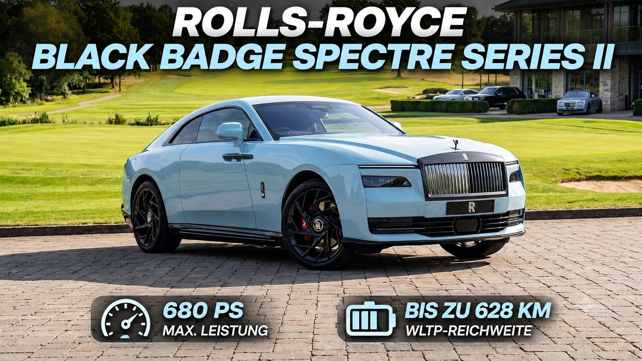 2027 Rolls-Royce Black Badge Spectre Series II mit mehr Reichweite