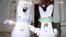 Milano-Cortina, presentate a Meloni le mascotte delle Olimpiadi