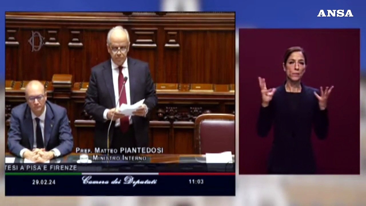 Piantedosi: "Niente processi sommari alle forze di polizia"