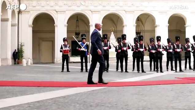 Incontro a Palazzo Chigi tra Giorgia Meloni e Charles Michel