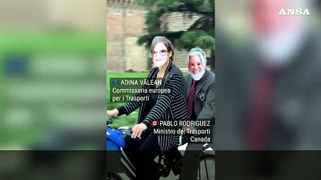 G7 Trasporti, in un video ironico Salvini in auto arriva per ultimo