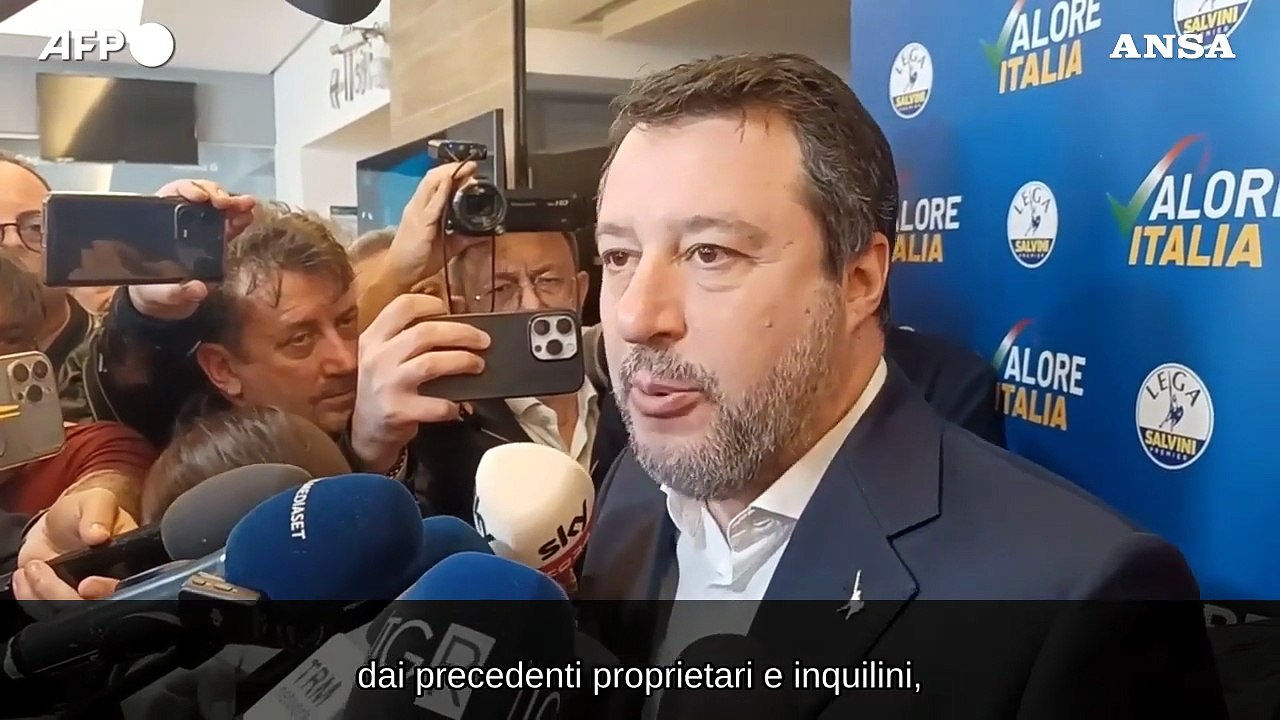 Salvini: "La Salva-casa e' una legge di giustizia sociale"