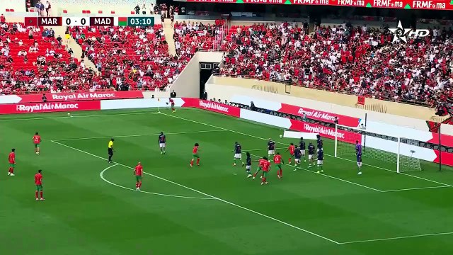إسماعيل صيباري يسجل للمنتخب الوطني في الدقيقة الرابعة أمام منتخب مدغشقر المغرب 1 - 0 مدغشقر