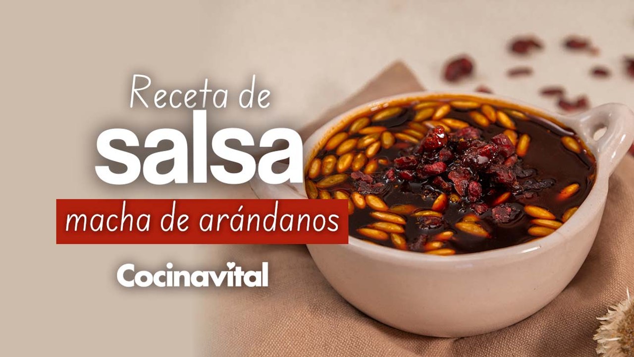 Receta de salsa macha de arándanos
