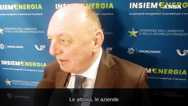 Pichetto Fratin: Al via gli incentivi Gse alle Comunita' rinnovabili