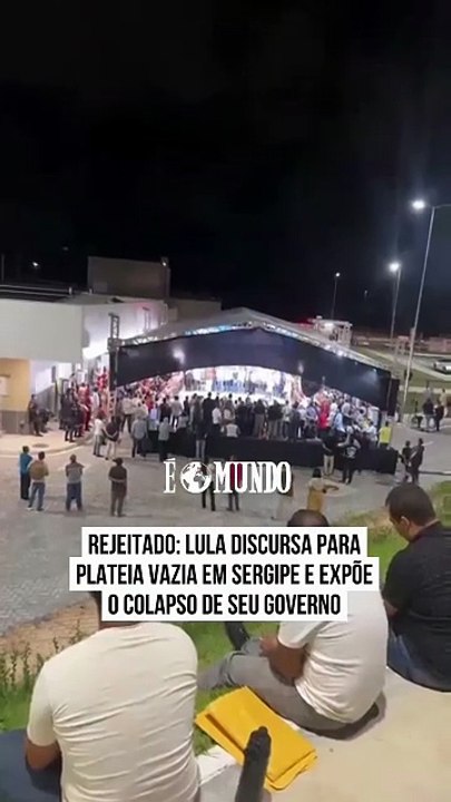 Lula discursa para plateia vazia em Sergipe e expõe o colapso de seu governo