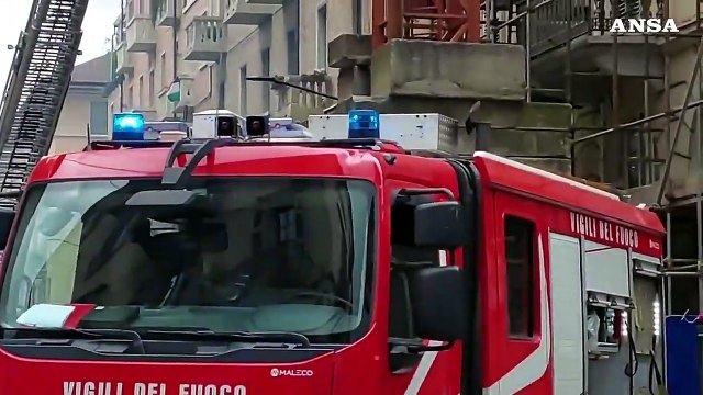 Incendio nel centro storico a Torino