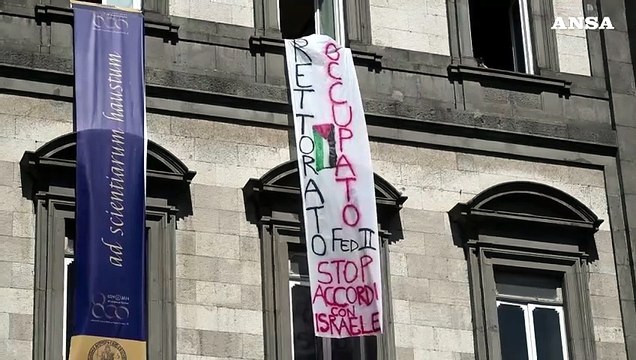 Occupato il rettorato della Federico II di Napoli per protesta filo-Palestinese