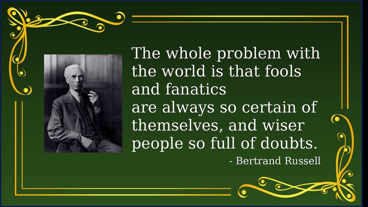 Bertrand Russell: Profound Wisdom and Witty Observations