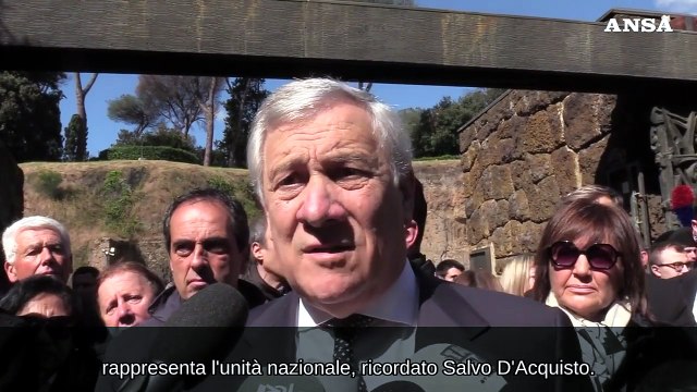 25 aprile, Tajani: Onoriamo i caduti per la liberta' e la Patria