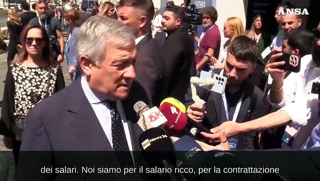 Salario minimo, Tajani: Noi siamo per salario ricco, lavoreremo per taglio cuneo fiscale