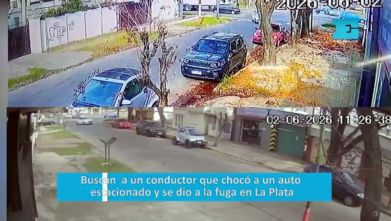 Buscan  a un conductor que chocó a un auto estacionado y se dio a la fuga en La Plata