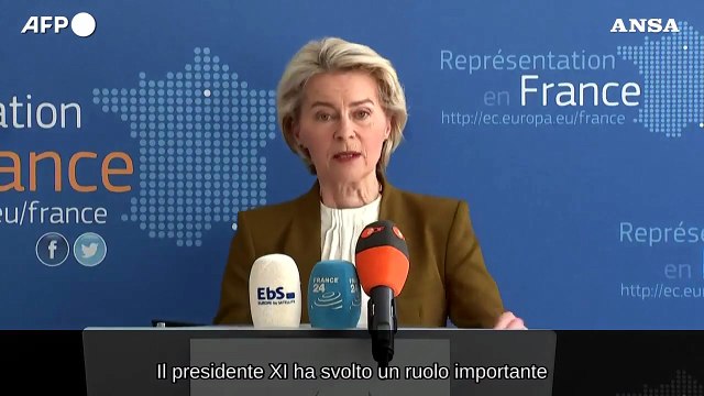 Ucraina, von der Leyen: Pechino intervenga sulle minacce nucleari russe