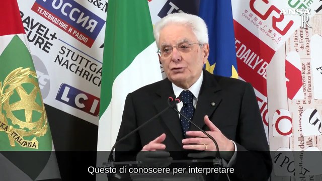 Mattarella: Il ruolo della libera stampa e' decisivo
