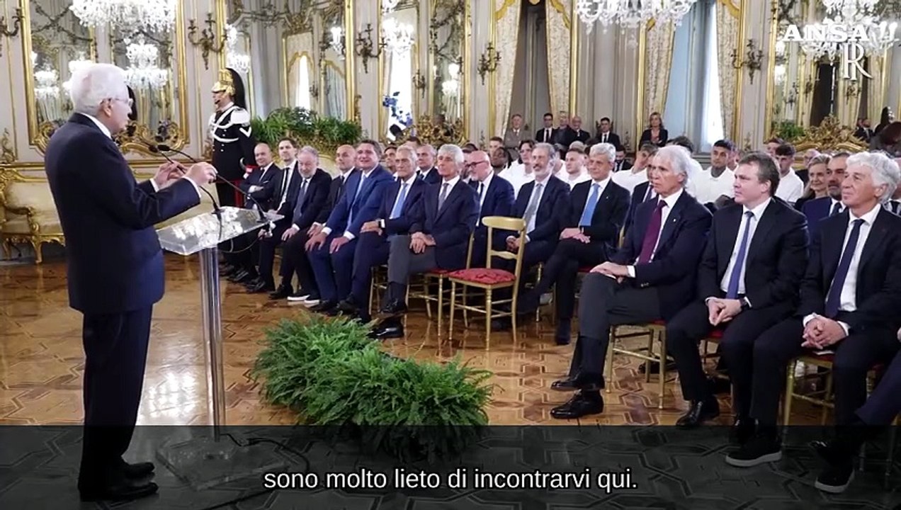 Coppa Italia, gli auguri di Mattarella ad Atalanta e Juventus al Quirinale