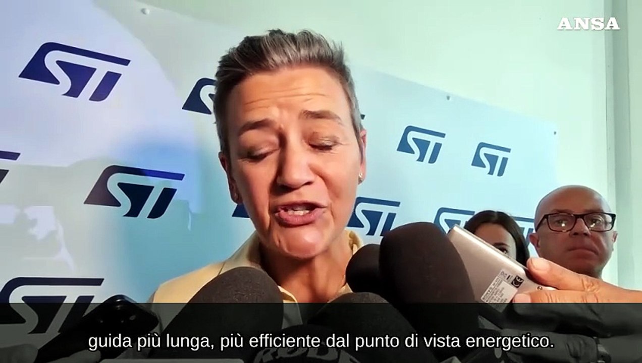 StMicroelectronics di Catania, Vestager: "Questo e' un investimento importante"