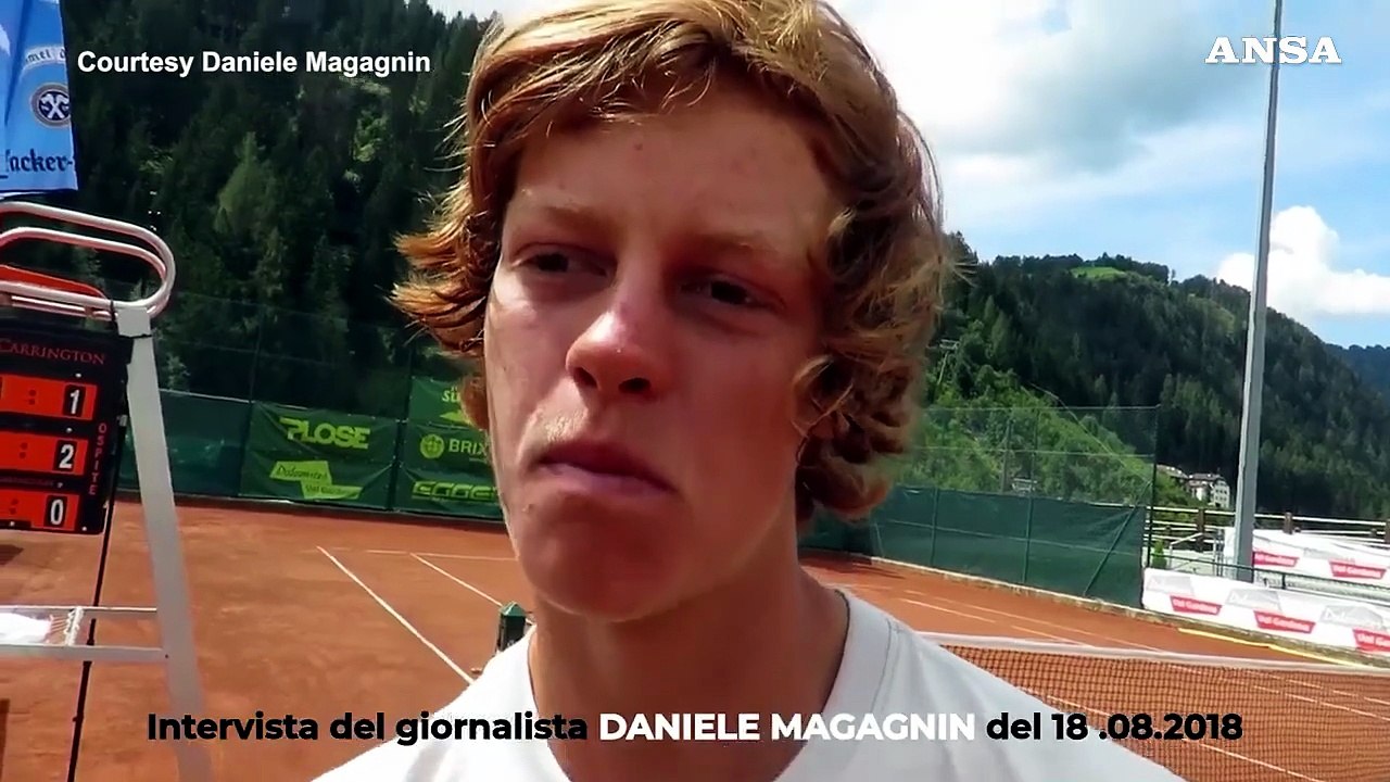 Jannik Sinner nel 2018: "Il mio sogno e' diventare il numero 1"