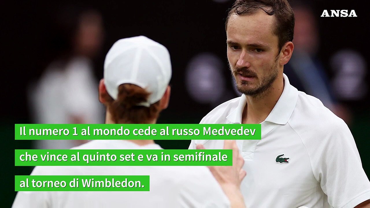 Wimbledon: la corsa di Sinner finisce ai quarti di finale