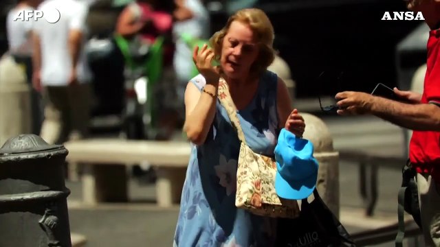 Roma, ondata di caldo con picchi di 40 gradi: immagini dal centro citta'