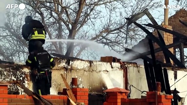 Ucraina, le macerie dopo il bombardamento russo su Pokrovsk