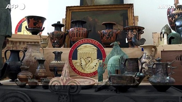 Oltre 600 opere d'arte recuperate negli Usa fanno ritorno in Italia